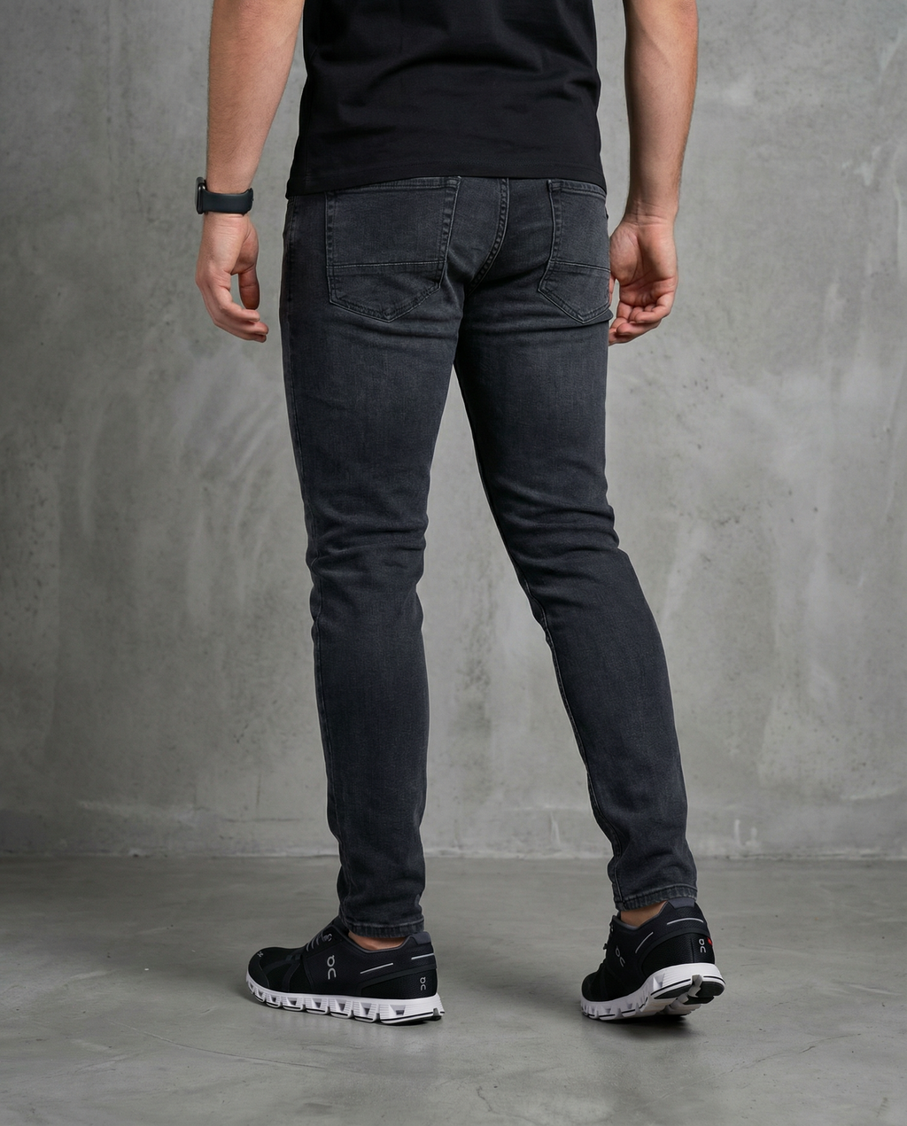 Muške farmerke crne 12607