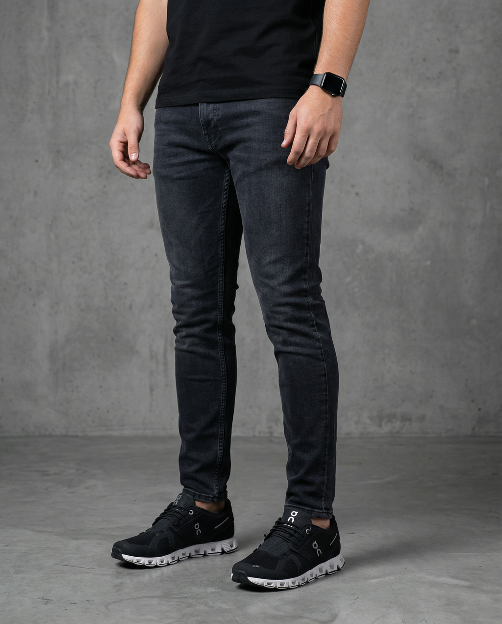 Muške farmerke crne 12607