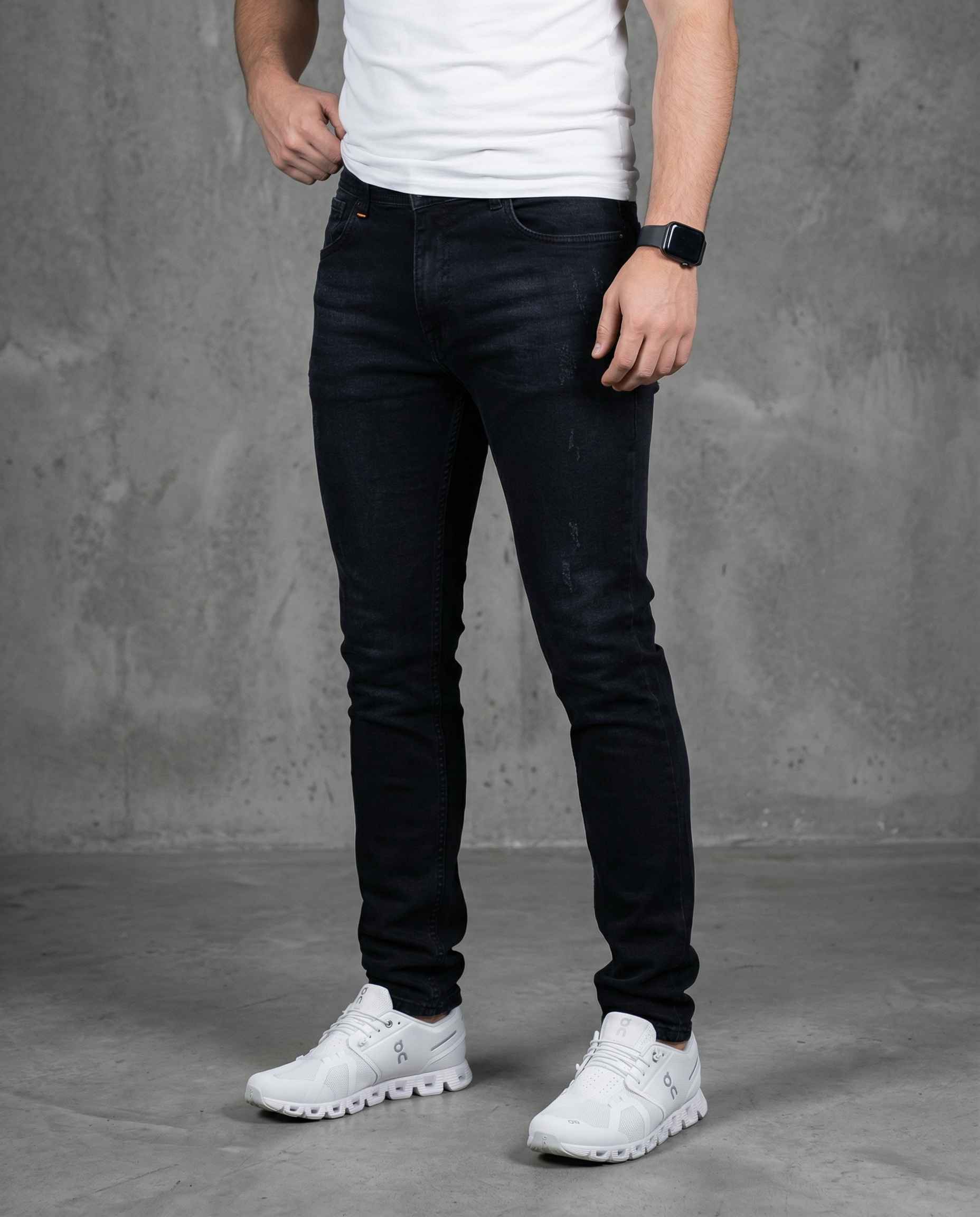 Muške farmerke crne 12580