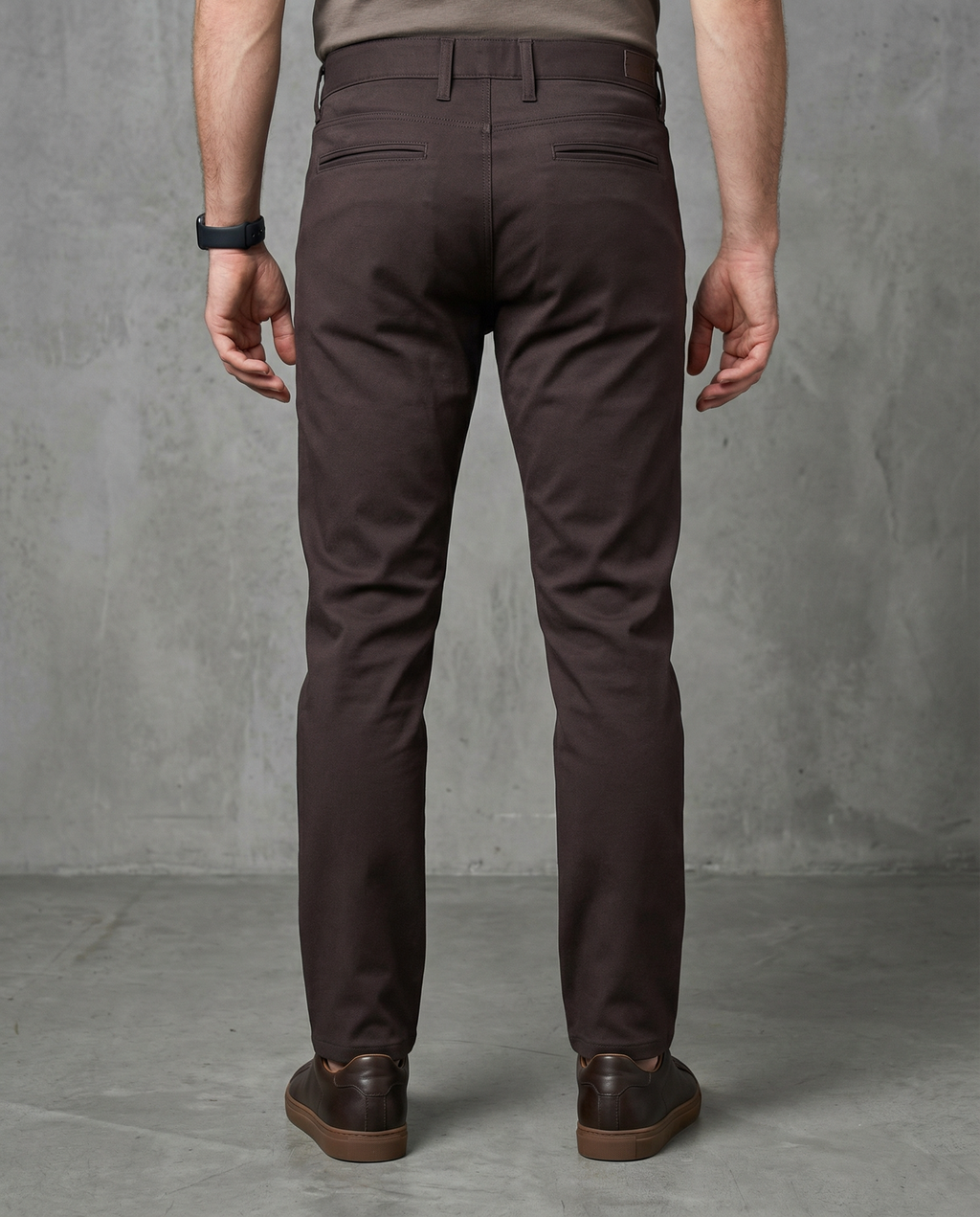 Muške chino pantalone braon 11645