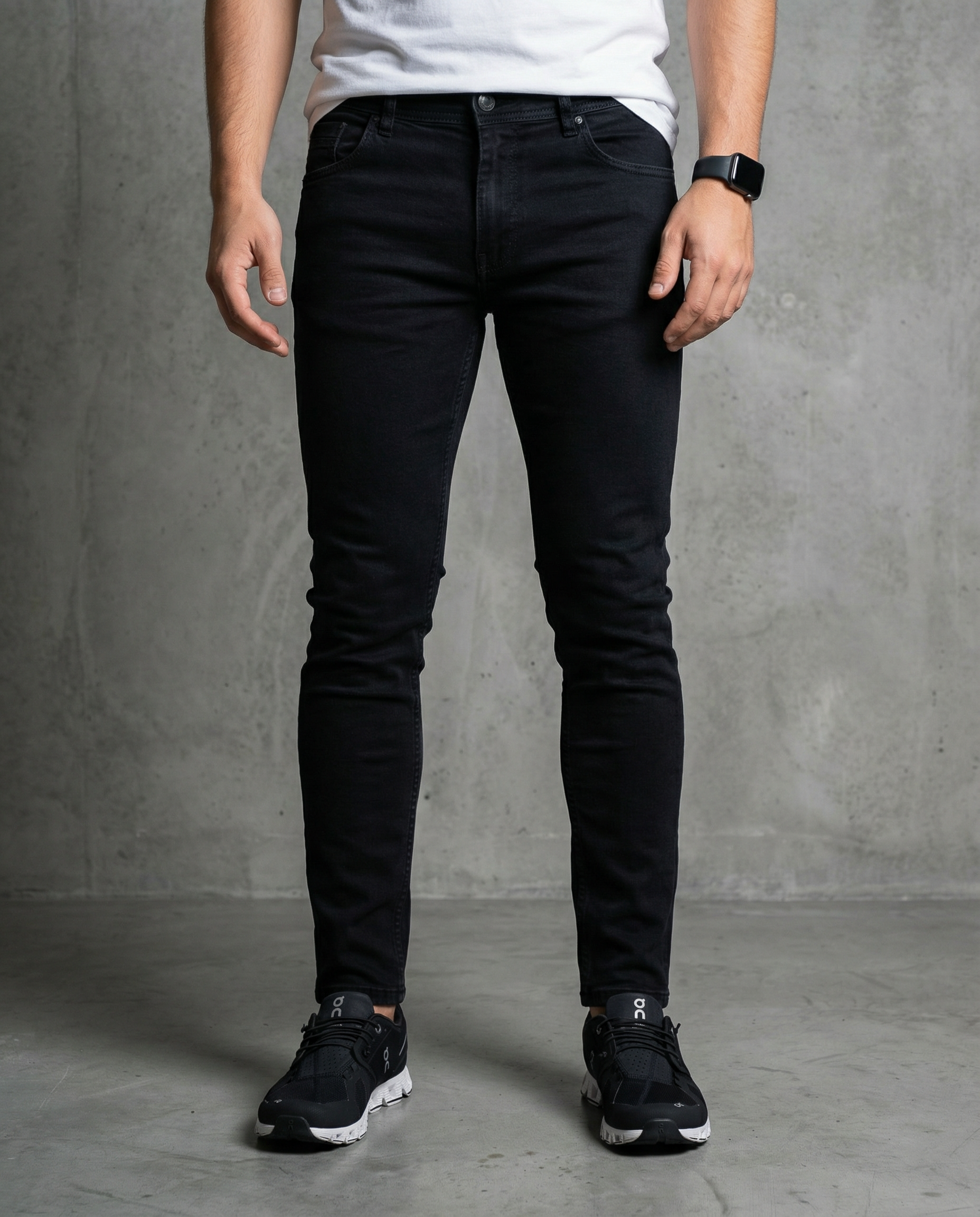 Muške farmerke crne 12571