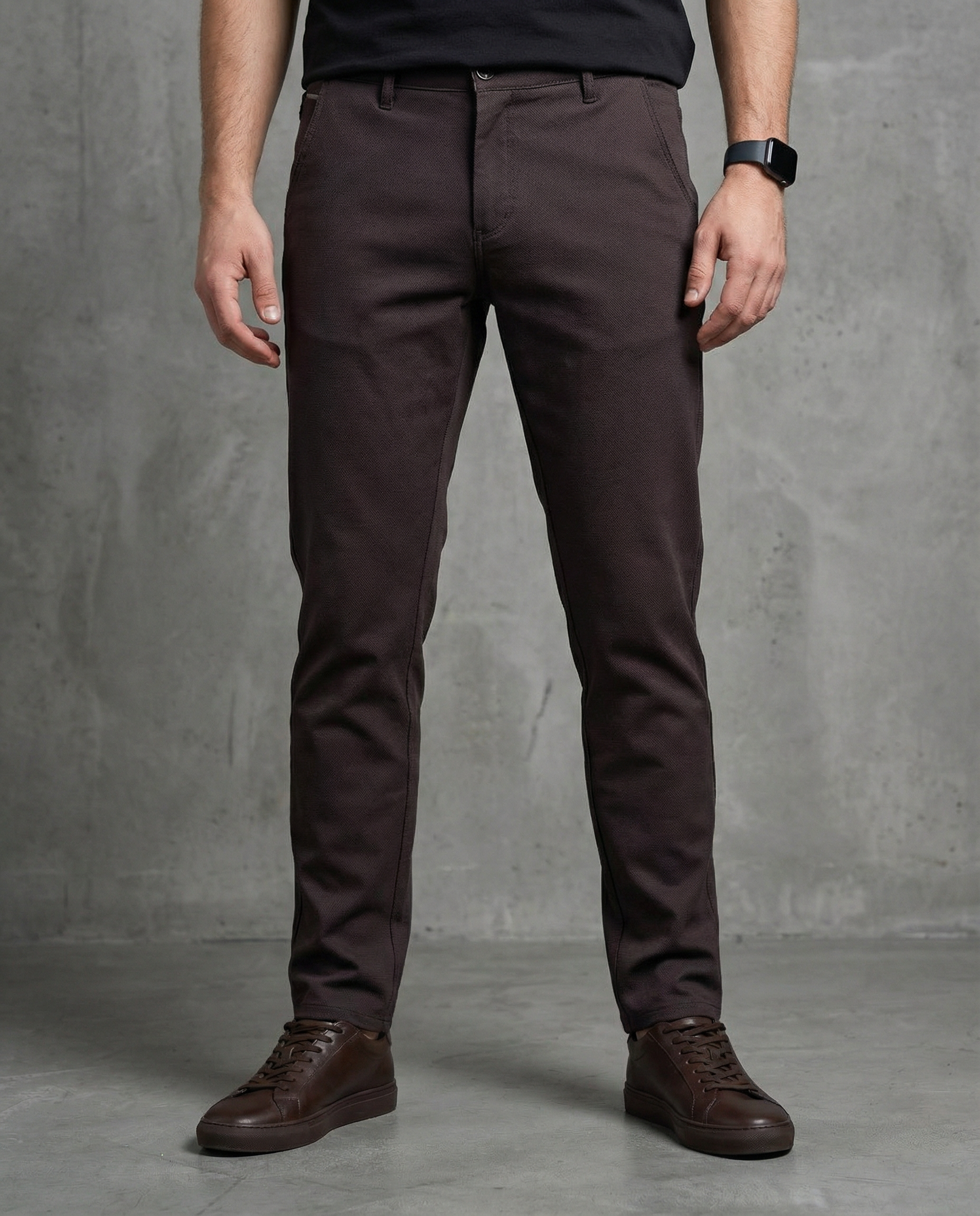 Muške chino pantalone braon 11645