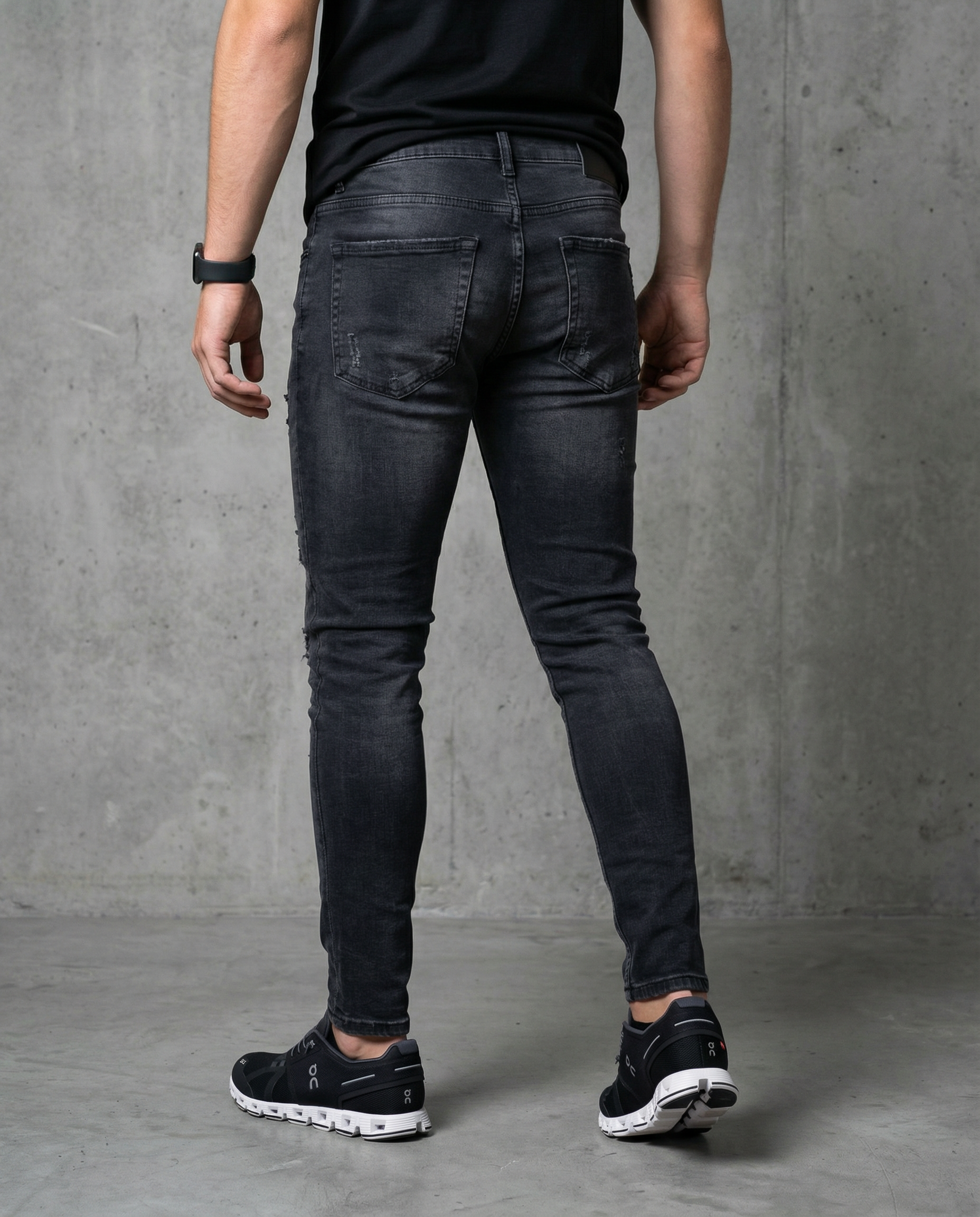 Muške farmerke crne 12604