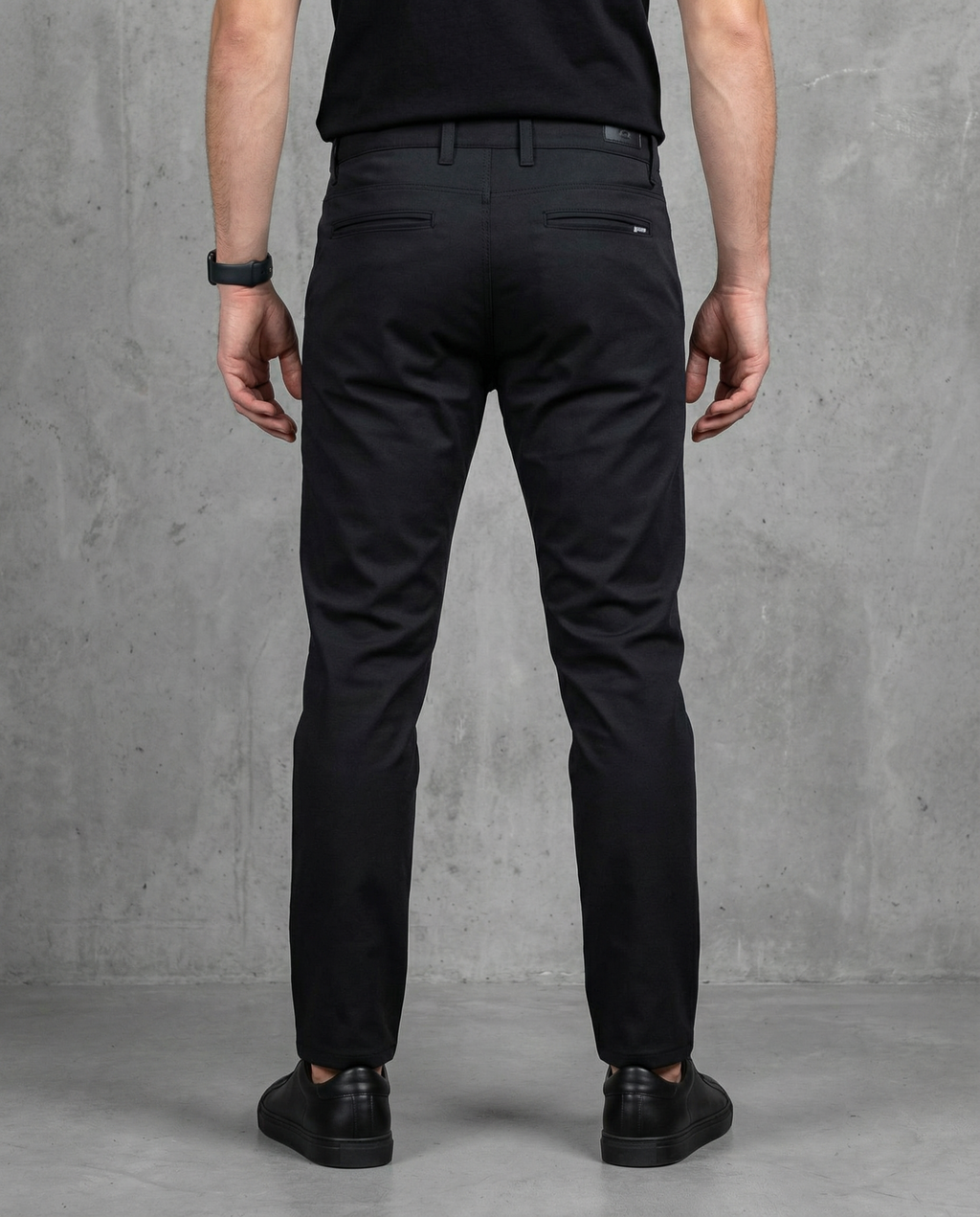 Muške chino pantalone crne 11638