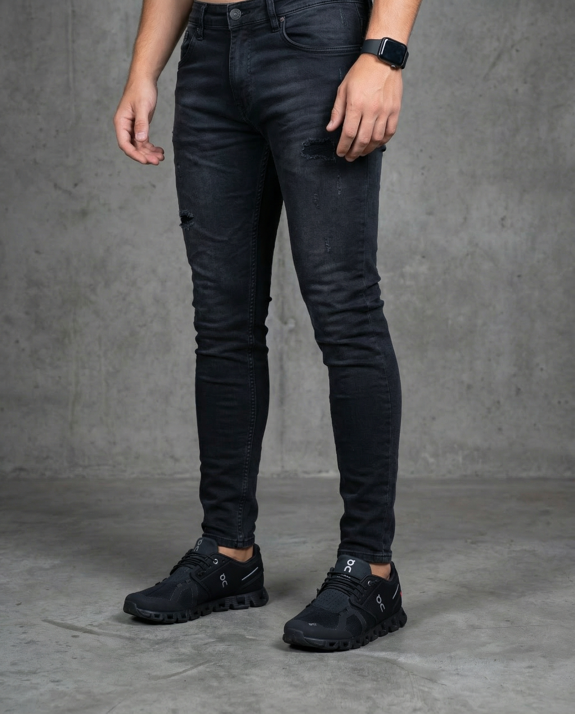 Muške farmerke crne 12604