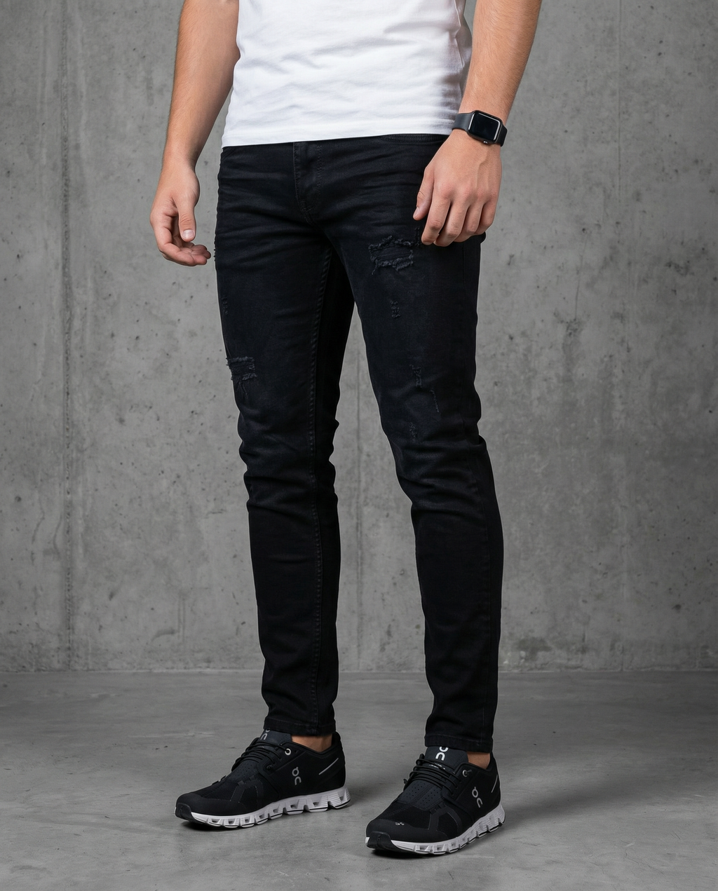 Muške farmerke crne 12569