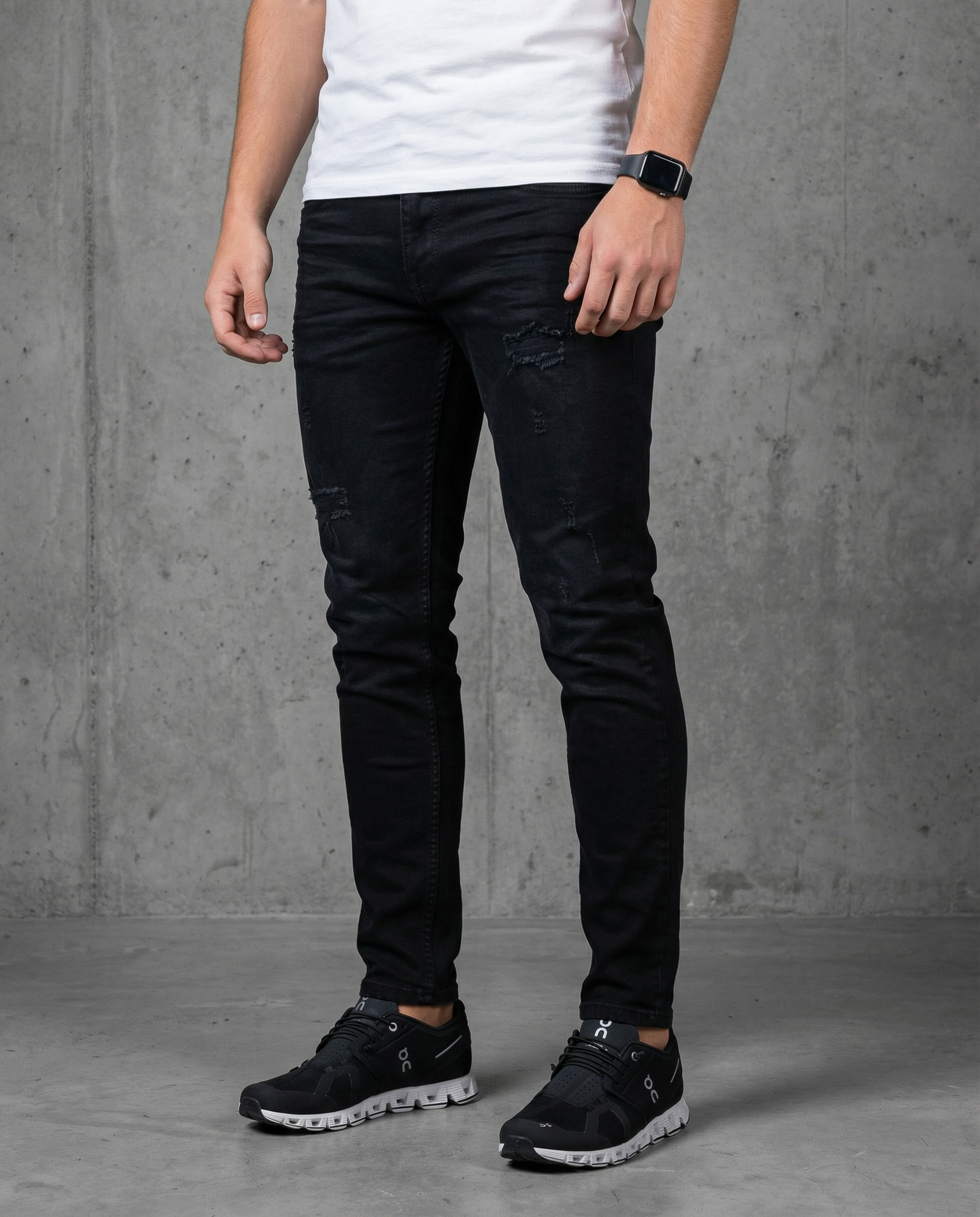 Muške farmerke crne 12569