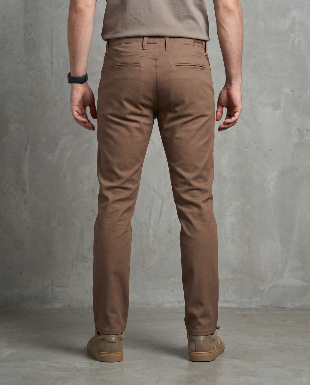Muške chino pantalone kamel 11644