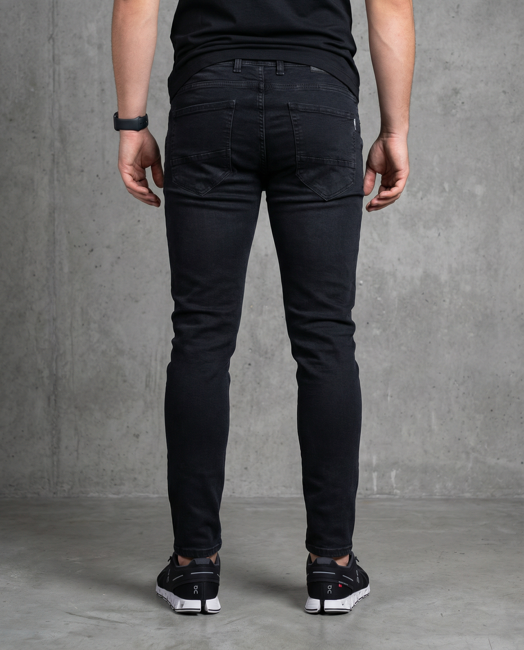 Muške farmerke crne 12593