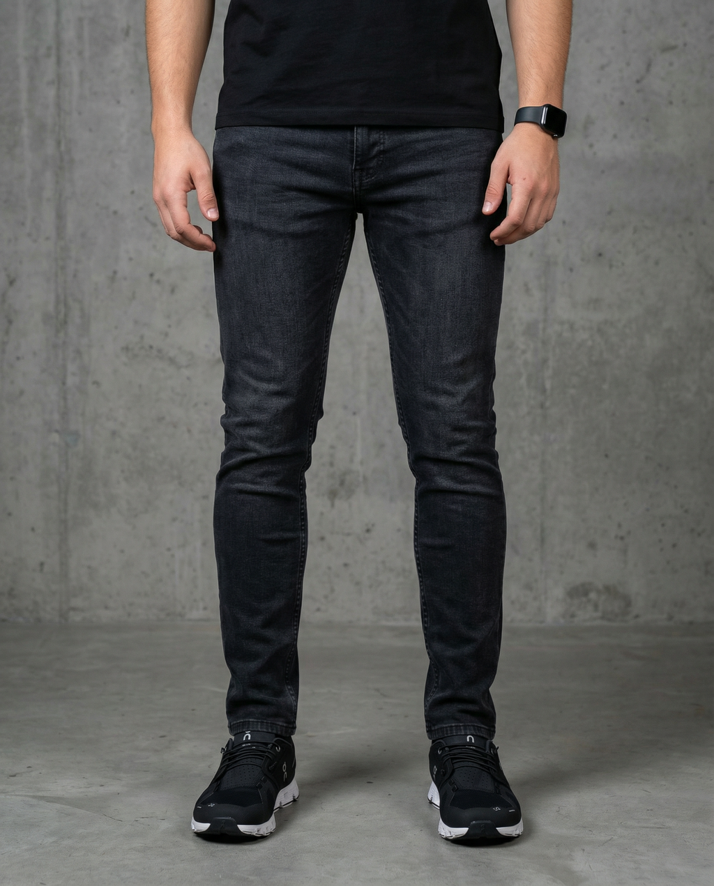 Muške farmerke crne 12607