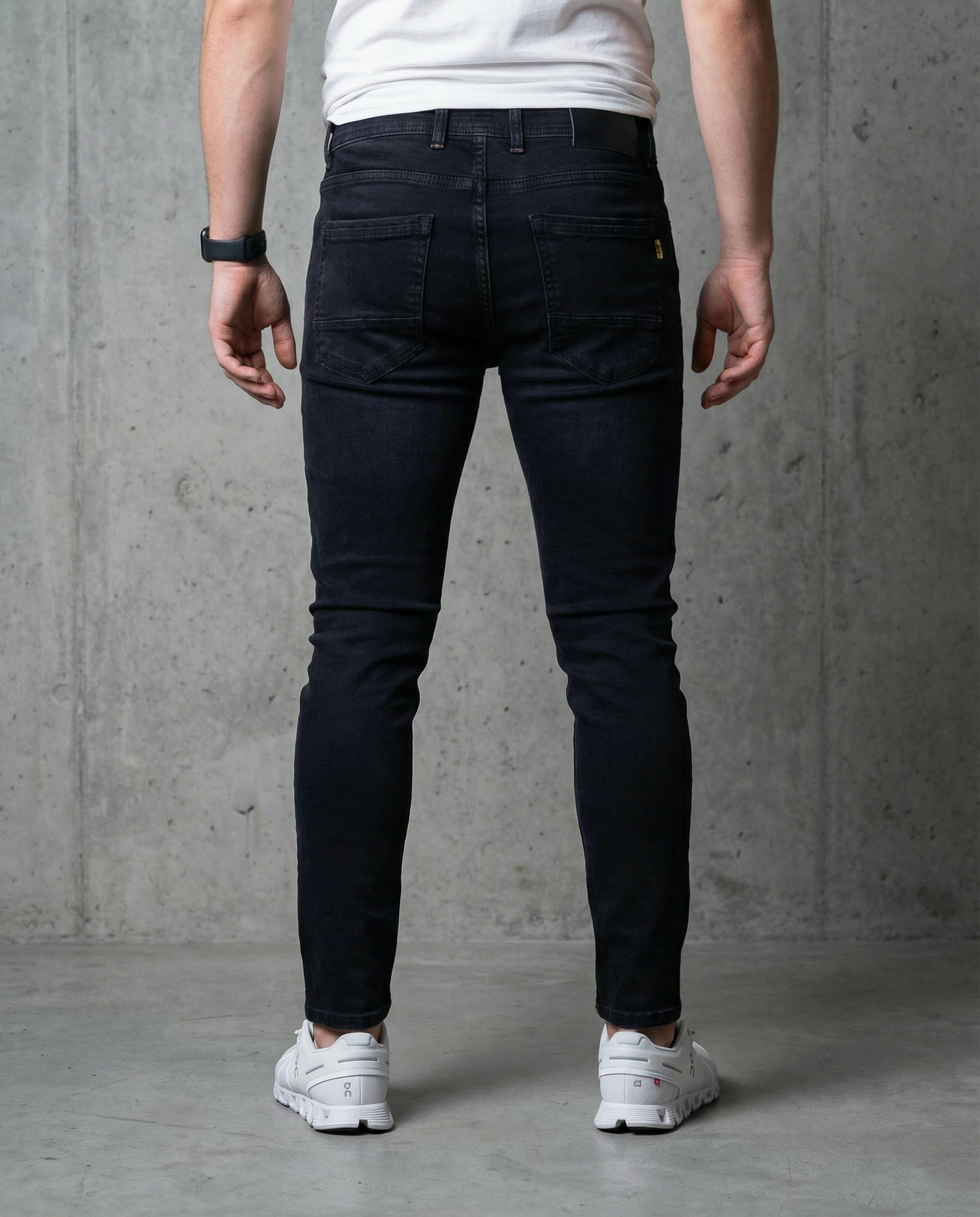 Muške farmerke crne 12580