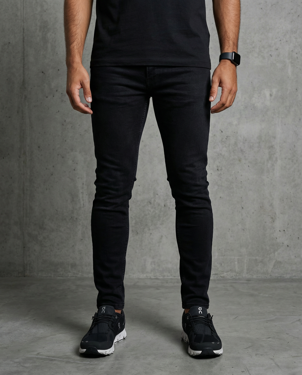 Muške farmerke crne 12593