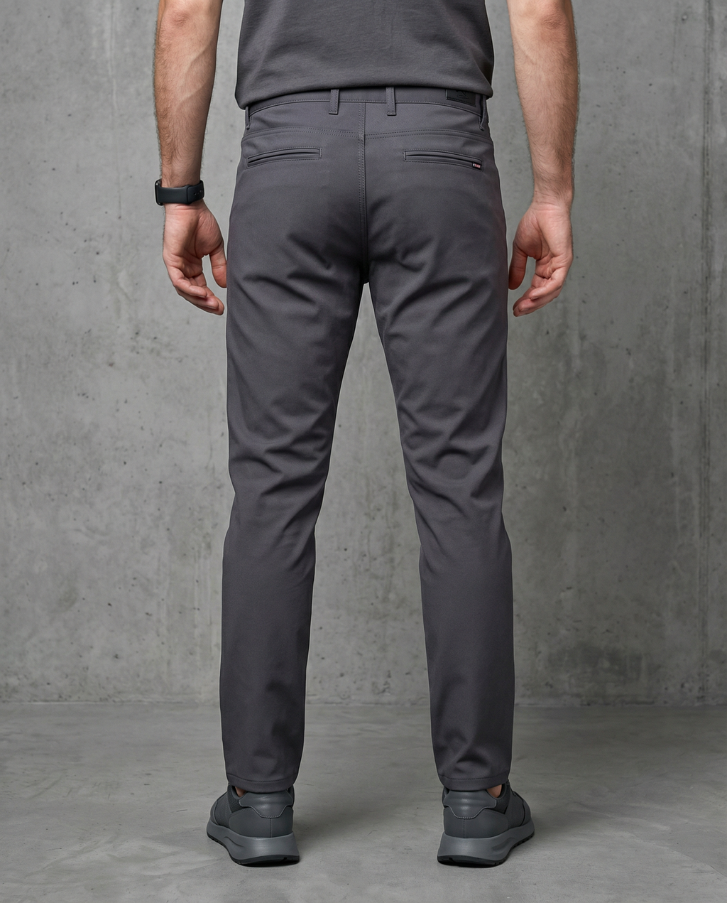 Muške chino pantalone sive 11639
