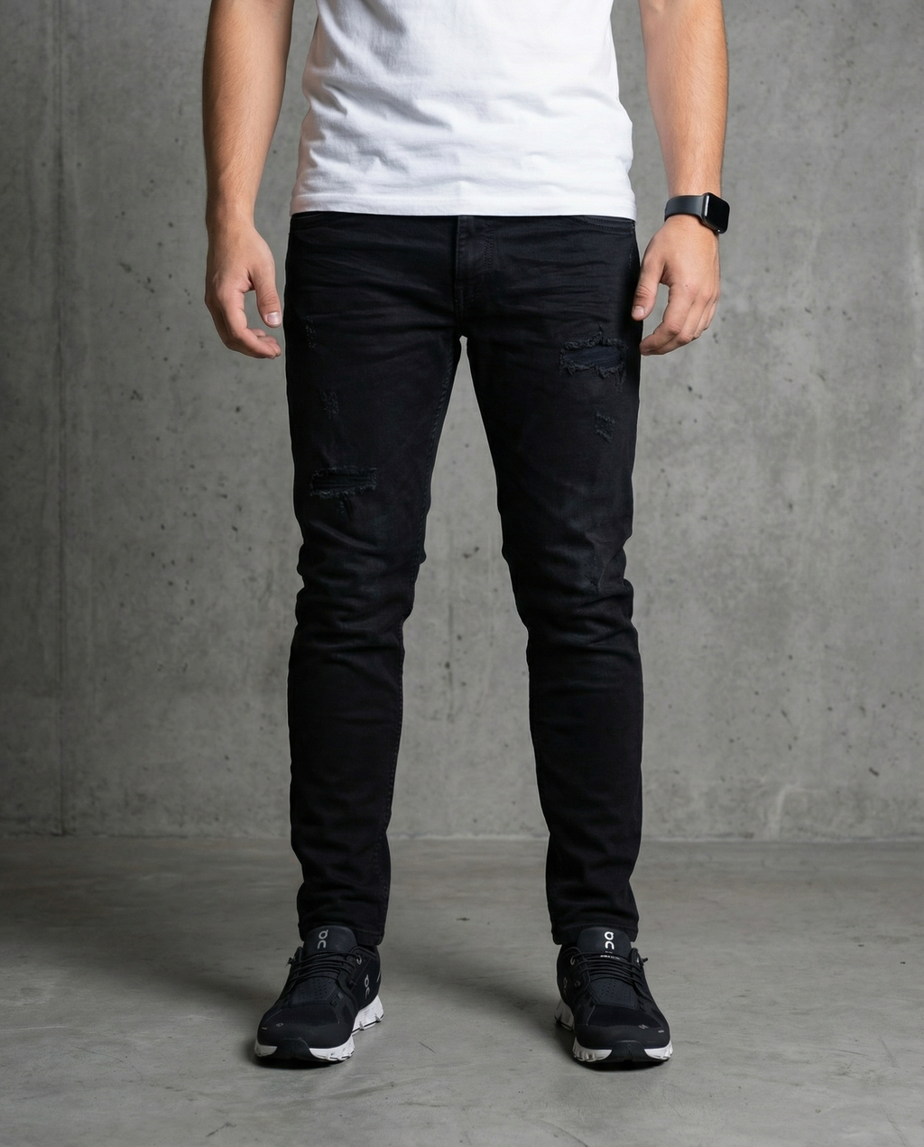 Muške farmerke crne 12569