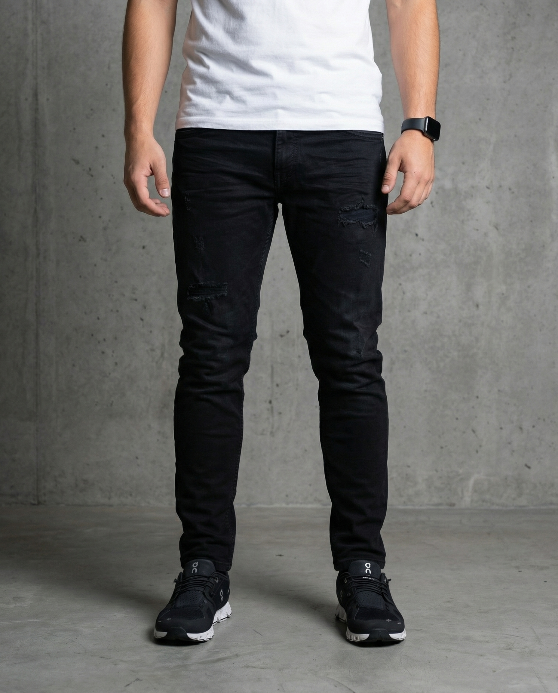 Muške farmerke crne 12569