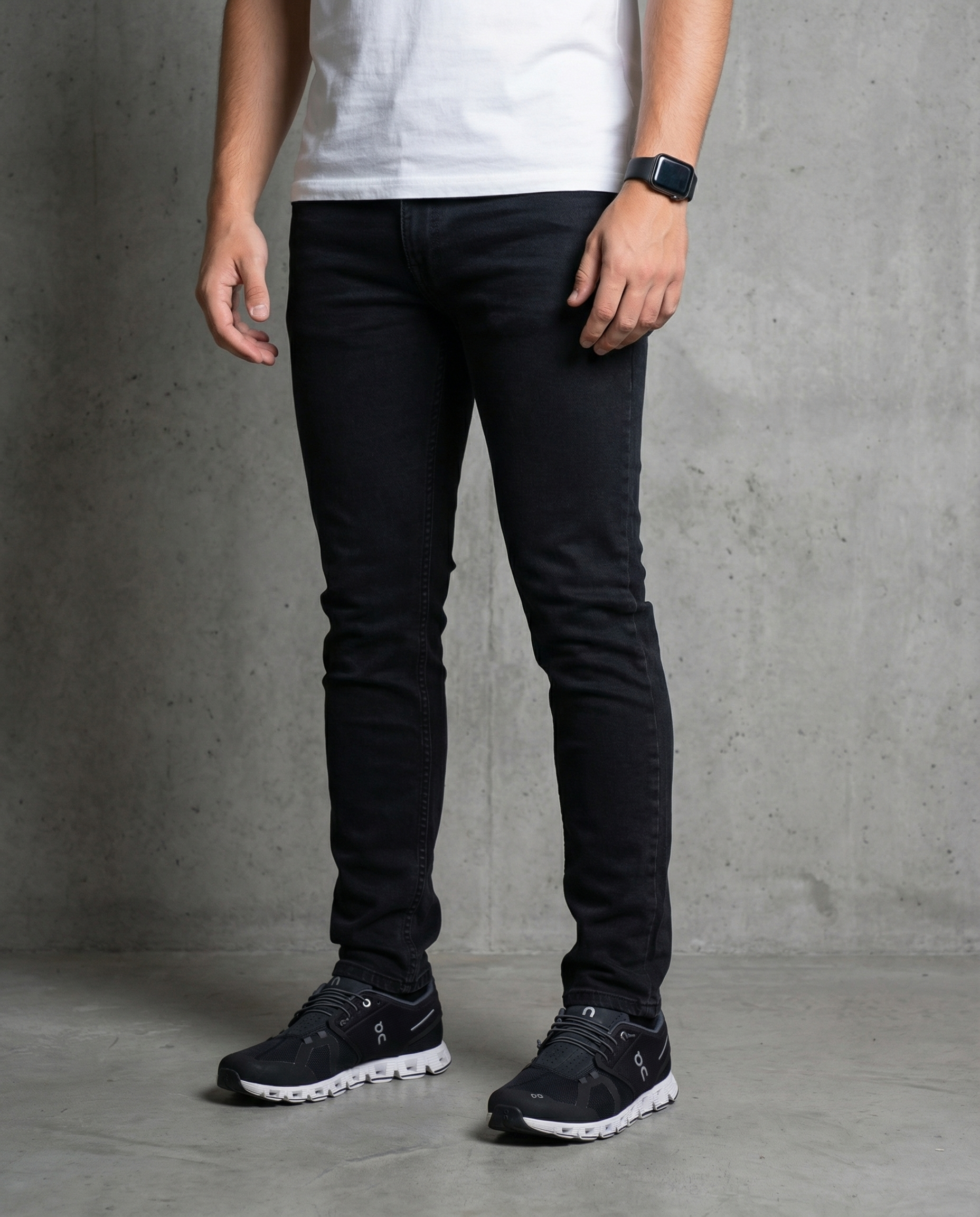 Muške farmerke crne 12571