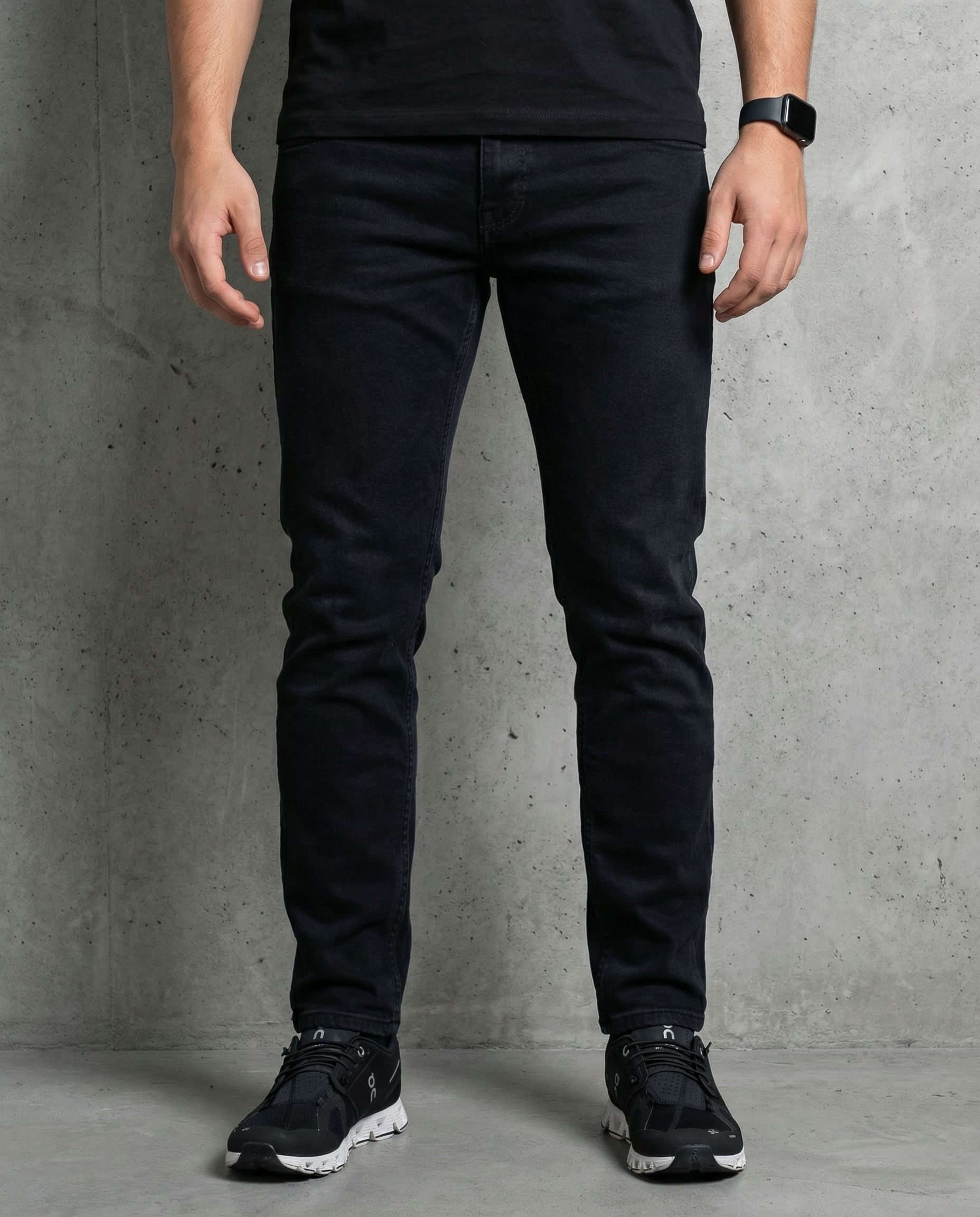 Muške farmerke crne 12588