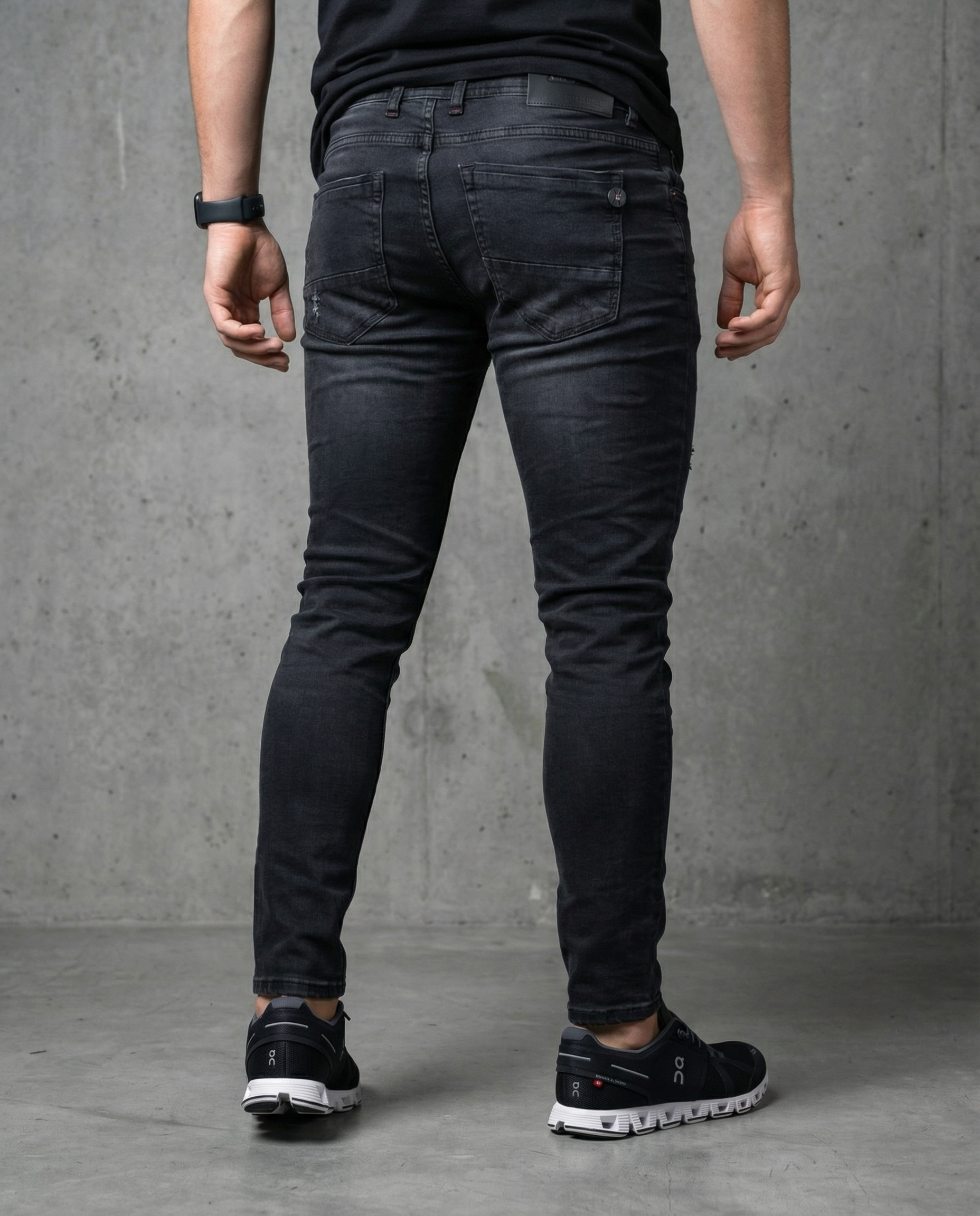 Muške farmerke crne 12604