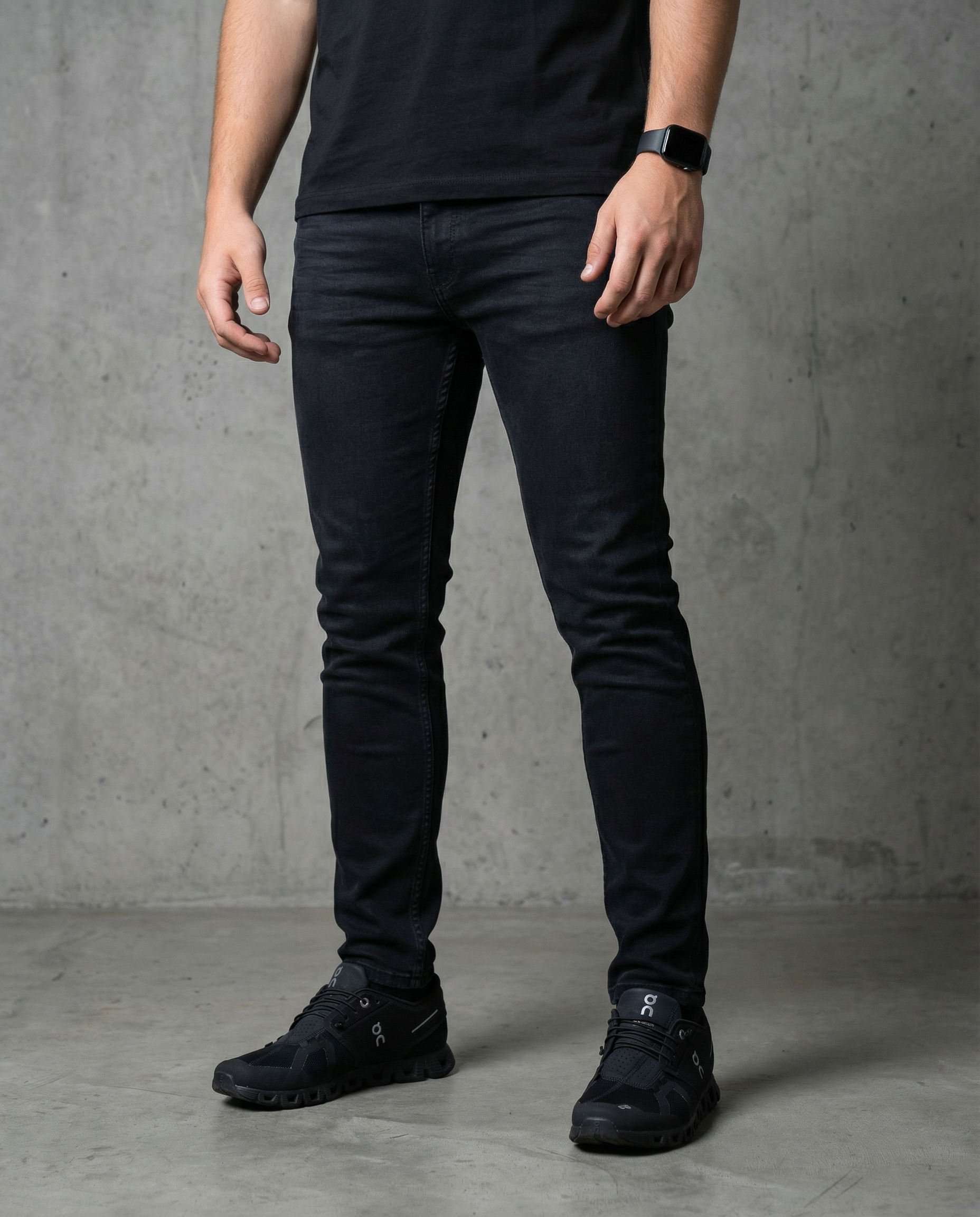 Muške farmerke crne 12593