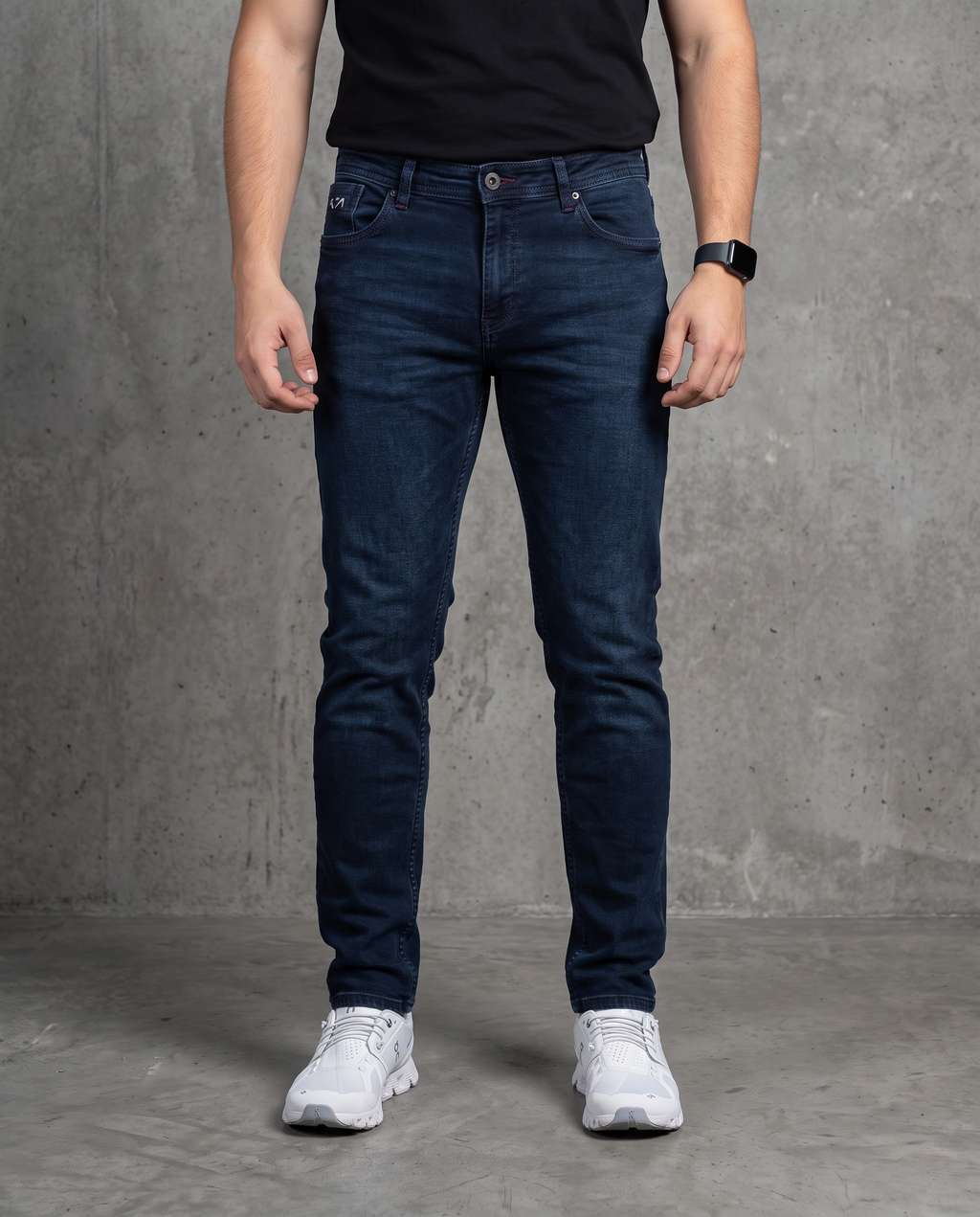 Muške farmerke tamni denim J12712