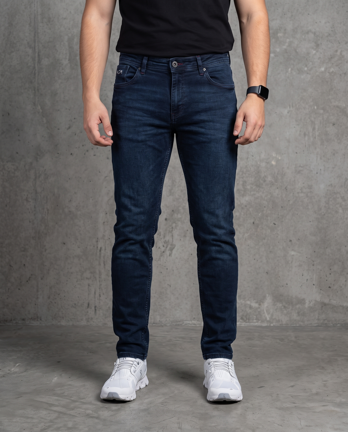 Muške farmerke tamni denim J12712