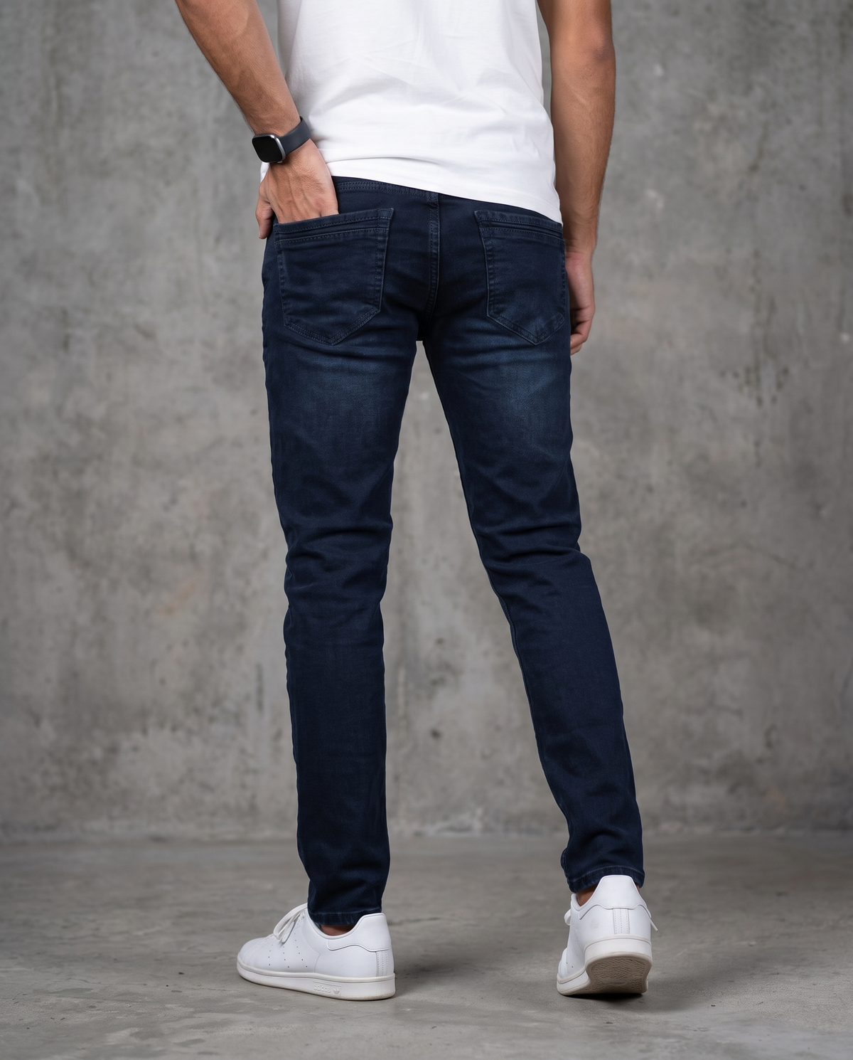 Muške farmerke tamni denim J12714