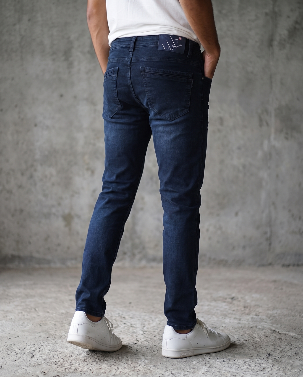 Muške farmerke tamni denim J12714