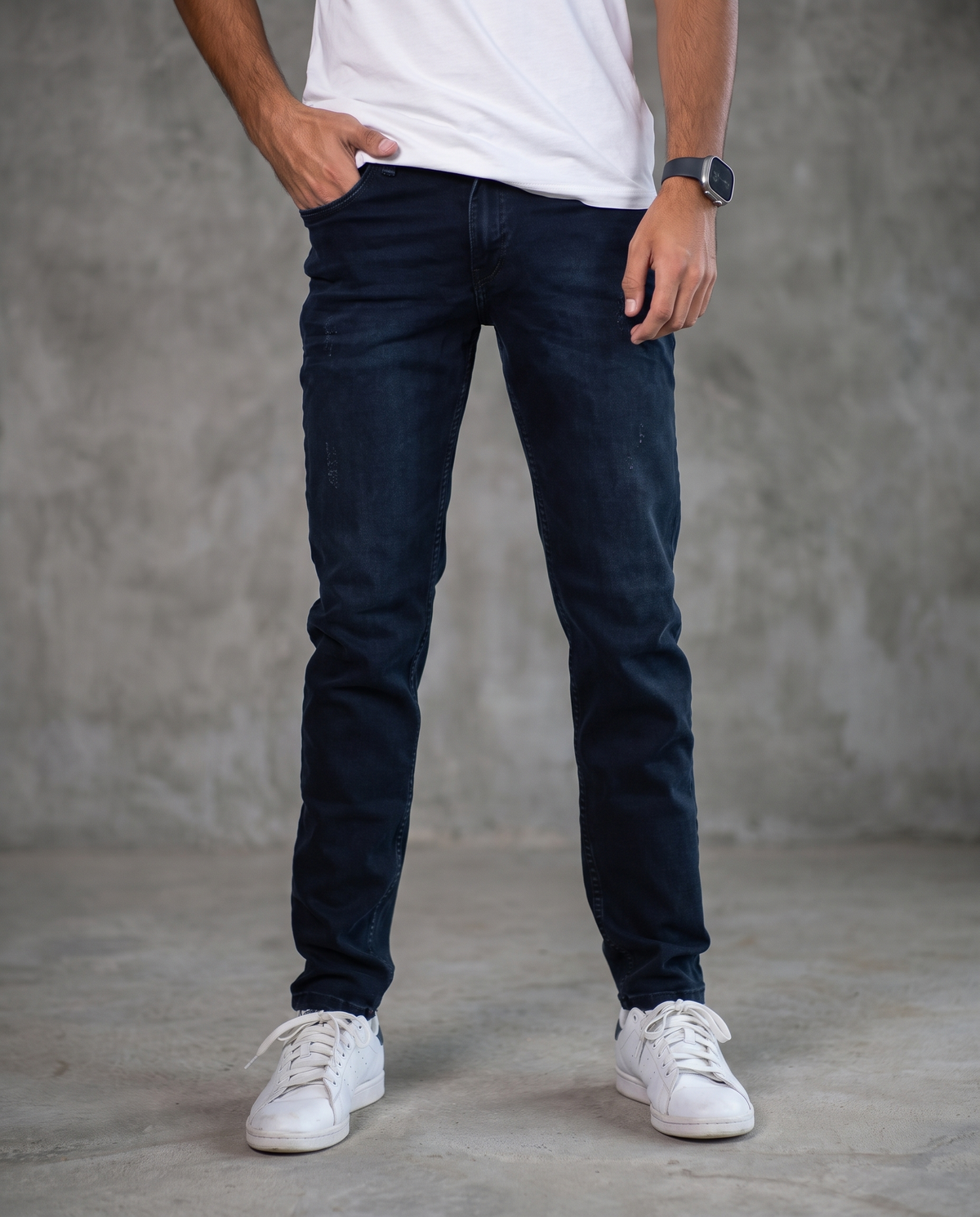 Muške farmerke tamni denim J12714