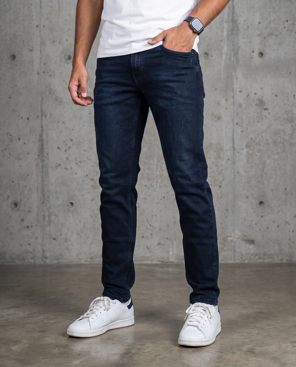 Muške farmerke tamni denim J12714