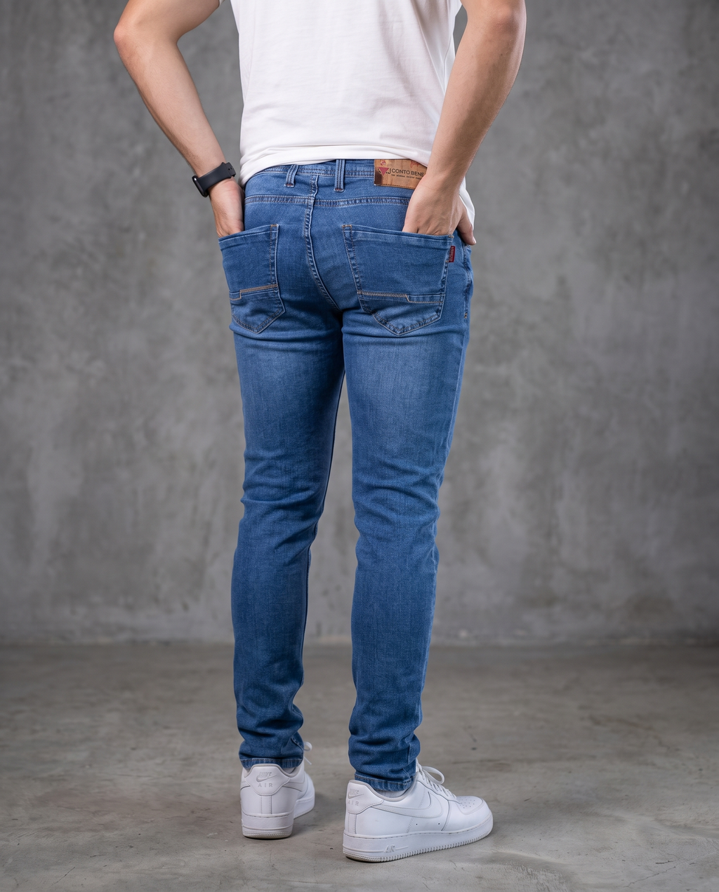 Muške farmerke svetli denim J12716