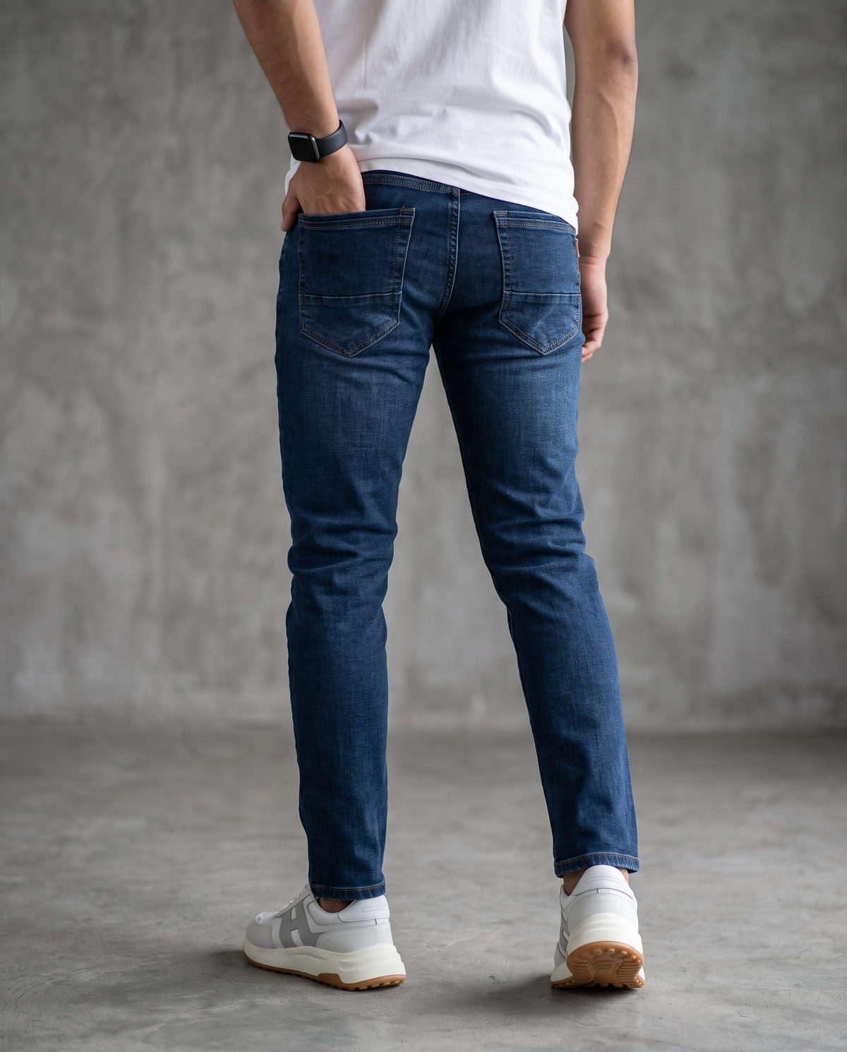 Muške farmerke tamni denim J12745