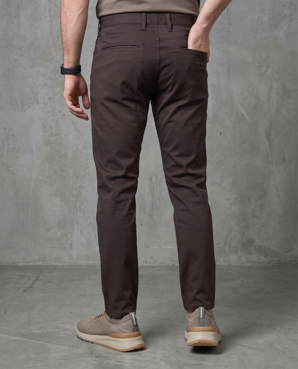 Muške chino pantalone braon 11645