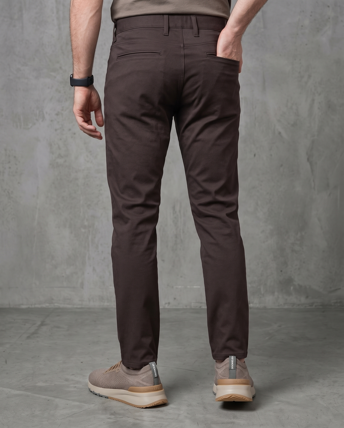 Muške chino pantalone braon 11645