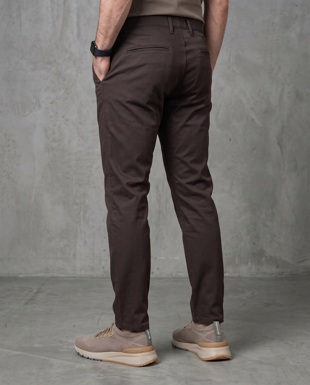Muške chino pantalone braon 11645