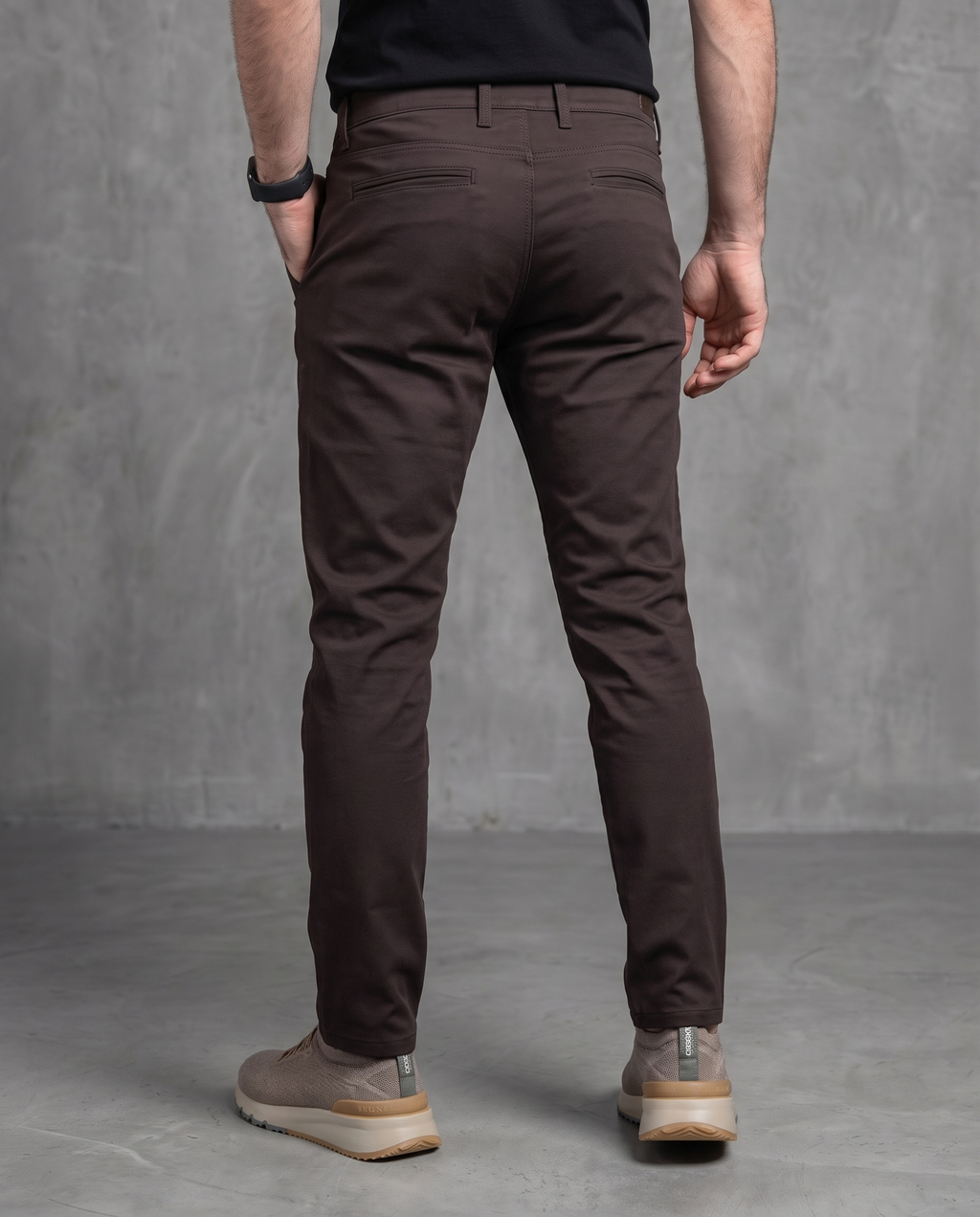 Muške chino pantalone braon 11645