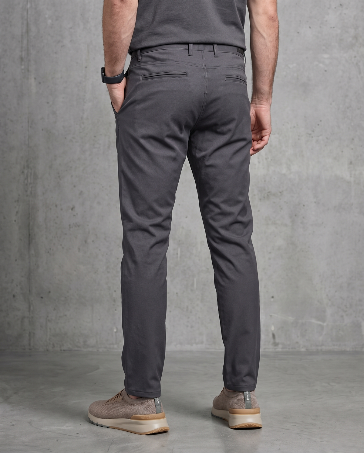 Muške chino pantalone sive C11639
