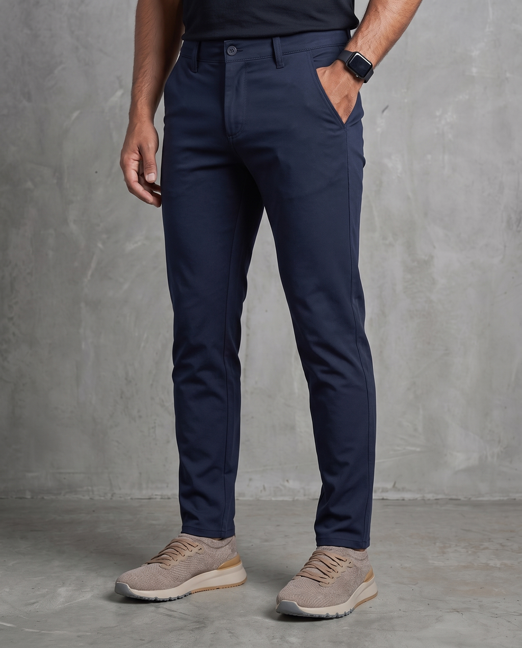 Muške chino pantalone teget C11637