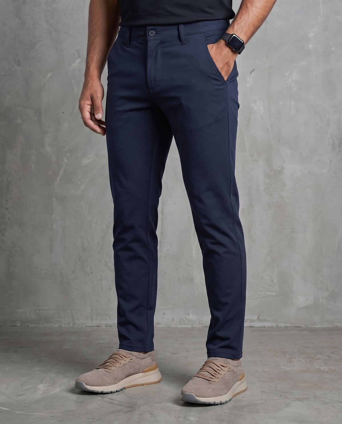 Muške chino pantalone teget C11637