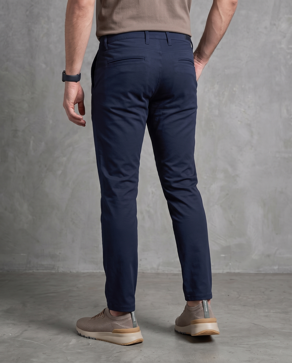 Muške chino pantalone teget C11637